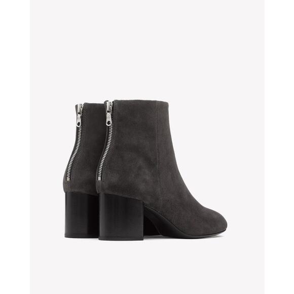 Rag & Bone Gray Black Drea Suede Ankle Boot Size 9.5 (39.5) - Picture 3 of 14